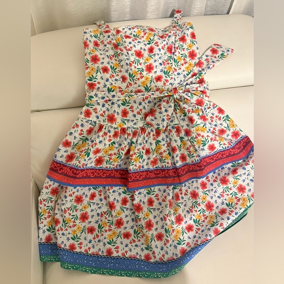 Eliza J. Floral Print Midi Dress Square Neck Sleeveless Bow - Picture 11 of 14